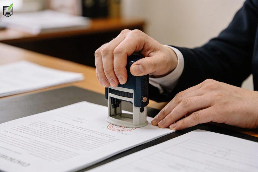 Нотаріус у Братиславі завіряє заяву на продаж майна для українського нотаріуса
